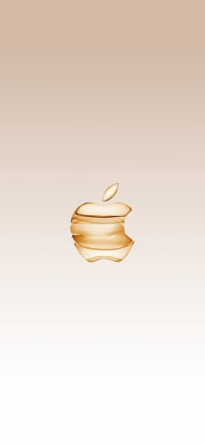 金色 アップルのロゴ 高級感 スタイリッシュのiPhone / スマホ壁紙