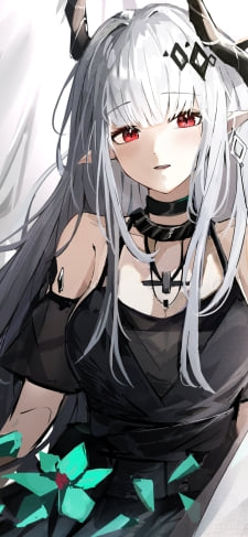 綺麗なマドロック / 黒い衣装 / アークナイツのiPhone / スマホ壁紙