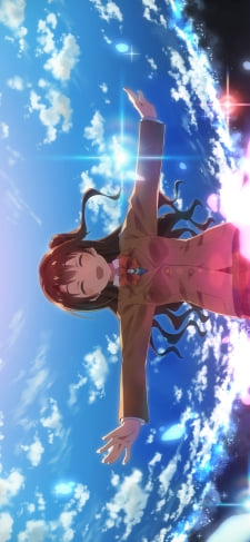 青空の下で両手を広げる島村卯月 / アイドルマスターシンデレラガールズのiPhone / スマホ壁紙