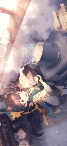 お味噌汁をよそう松風 / アズールレーンのiPhone / スマホ壁紙