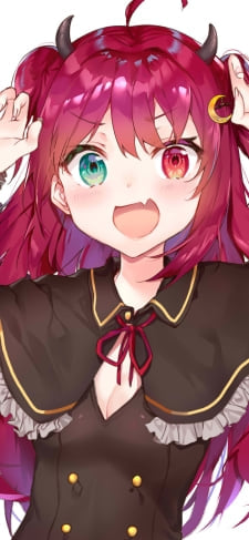 ガオーポーズの夢月ロア / 緑と赤のオッドアイ / にじさんじ / バーチャルYouTuber / VtuberのiPhone / スマホ壁紙
