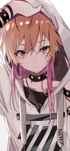 白いフードをはずしながらこちらを見つめる二宮飛鳥 / アイドルマスターシャイニーカラーズのiPhone / スマホ壁紙