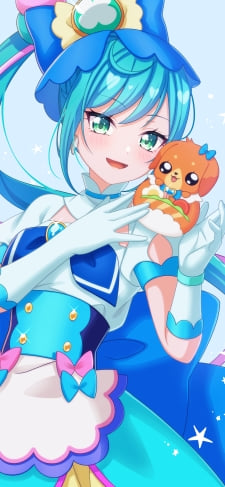 パムパムと芙羽ここね / キュアスパイシー / デリシャスパーティ♡プリキュアのiPhone / スマホ壁紙
