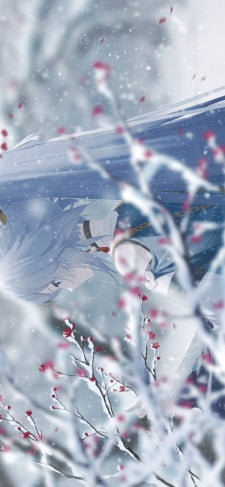 雪が降る中で佇む符华 / 梅の花 / 崩坏3rd / 崩壊3rdのiPhone / スマホ壁紙