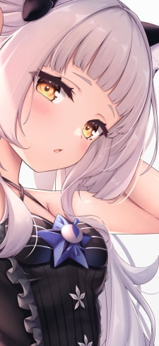 髪を結わく紫咲シオン / ホロライブ / バーチャルYouTuber / VtuberのiPhone / スマホ壁紙