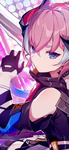 剣をかまえるかっこいいロザリア・アーリン / 崩壊3rd / 崩坏3rd / Honkai Impact 3rdのiPhone / スマホ壁紙