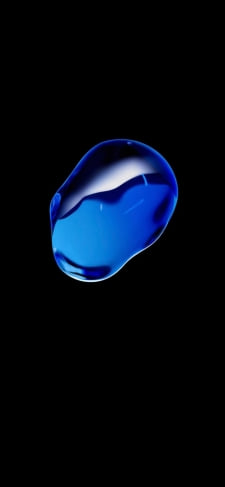 濃淡のある青い水滴のiPhone / スマホ壁紙
