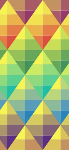黄・緑・赤の菱形のiPhone / スマホ壁紙