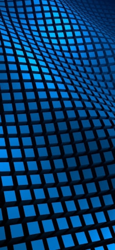 青と黒の四角の揺らぎのiPhone / スマホ壁紙