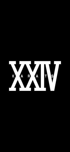 24karats ⅩⅩⅣKARATS 黒のiPhone / スマホ壁紙
