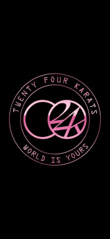 24WORLD Twenty Four Karats World Is Yours ピンクのiPhone / スマホ壁紙