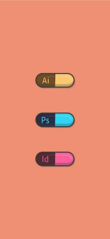 Adobe イラストレーター Photoshop InDisignのiPhone / スマホ壁紙