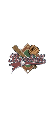野球のロゴのiPhone / スマホ壁紙