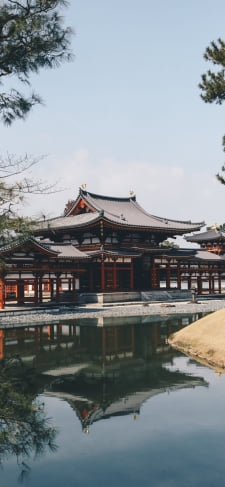 京都 宇治 平等院 寺院 日本のiPhone / スマホ壁紙