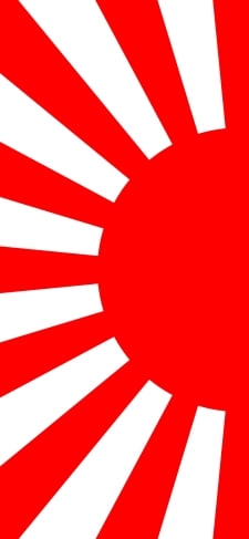 かっこいい旭日旗 国旗のiPhone / スマホ壁紙