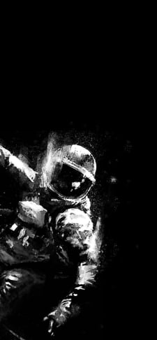 宇宙で活動する宇宙飛行士のiPhone / スマホ壁紙