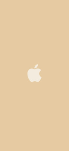 可愛いモカ アップルのロゴのiPhone / スマホ壁紙