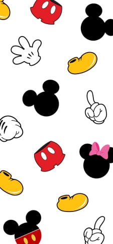 ディズニー風 ミッキー ミニーのiPhone / スマホ壁紙