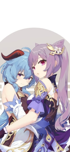 原神 ケキンとかんうのiPhone / スマホ壁紙