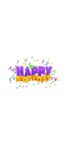 HAPPY BIRTHDAYのiPhone / スマホ壁紙
