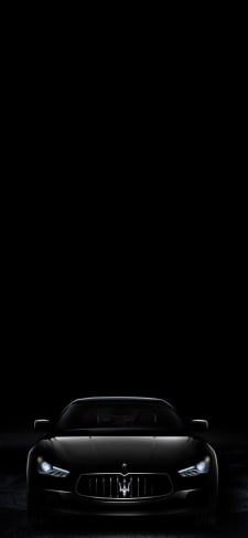 黒のマセラティのiPhone / スマホ壁紙