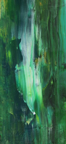 緑のベタ塗りの絵具のiPhone / スマホ壁紙