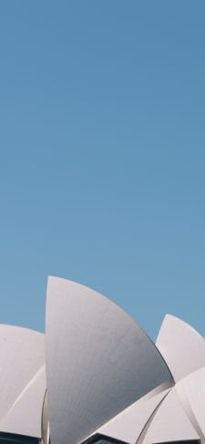 オーストラリア シドニー オペラハウス 快晴のiPhone / スマホ壁紙