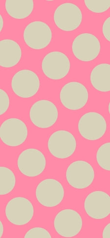 ビビッド・ピンク色のドット柄のiPhone / スマホ壁紙