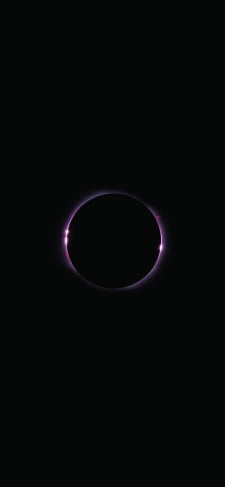 暗闇の中の紫の輪 惑星のiPhone / スマホ壁紙