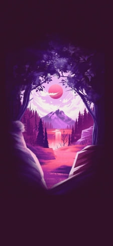 綺麗な紫の風景・自然のiPhone / スマホ壁紙