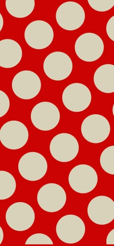 赤のドット柄のiPhone / スマホ壁紙