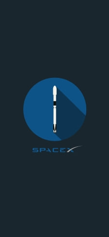SPACE XのiPhone / スマホ壁紙