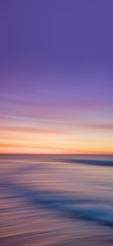 紫・オレンジの空 流れる土地のiPhone / スマホ壁紙