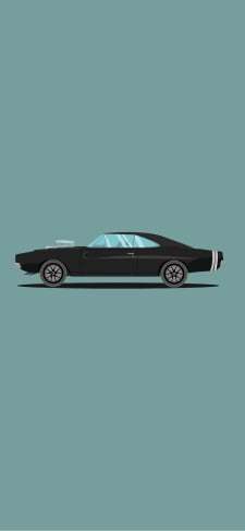 ダッジ（DODGE） 車のイラストのiPhone / スマホ壁紙