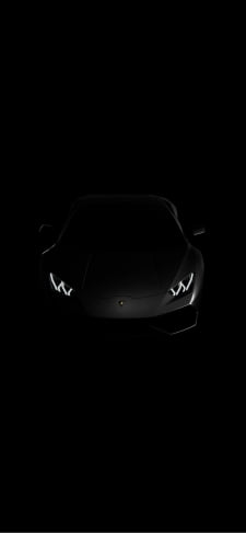 かっこいい黒のスポーツカーのiPhone / スマホ壁紙