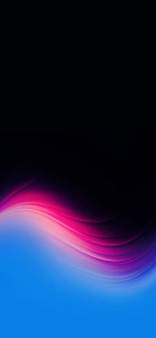 黒の背景 ピンク・水色のグラデーションのiPhone / スマホ壁紙