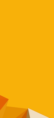 黄色のシンプルなポリゴンのiPhone / スマホ壁紙