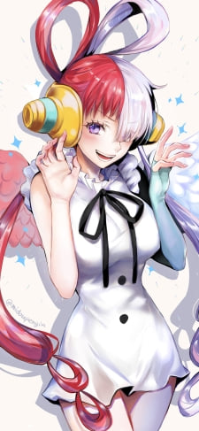 ポーズを取るかわいいウタ / ONE PIECE / ファンアート / イラストのiPhone / スマホ壁紙