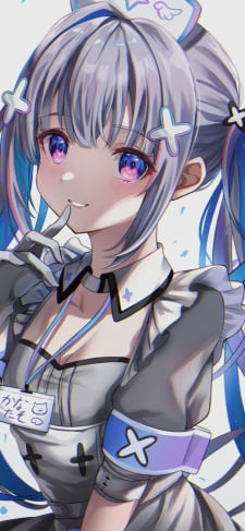 口元に指をあてて微笑む可愛い天音かなた / ホロライブ / バーチャルYouTuber / VtuberのiPhone / スマホ壁紙