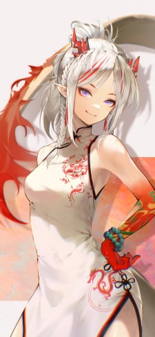 腰に手をあてた綺麗なニェン / アークナイツのiPhone / スマホ壁紙