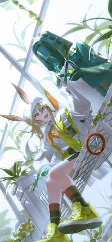 笑顔で談笑するアーミヤとドクター / アークナイツのiPhone / スマホ壁紙