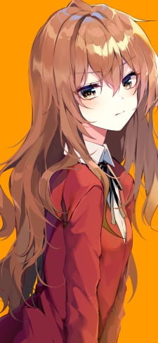 赤い制服を着た可愛い逢坂大河 / とらドラ!のiPhone / スマホ壁紙