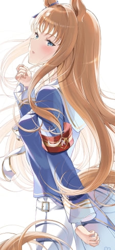 綺麗な色彩で描かれたグラスワンダー / ウマ娘プリティーダービーのiPhone / スマホ壁紙
