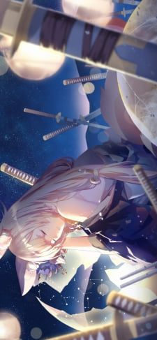 無数の剣とプラネタリウムにもたれる新月 / アズールレーンのiPhone / スマホ壁紙