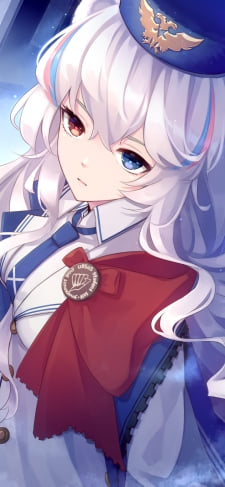 青と赤のオッドアイのロサ / 綺麗 / アークナイツのiPhone / スマホ壁紙