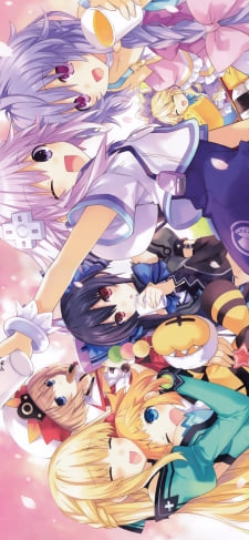 ノワール、ネプテューヌ、ベール、ブラン、プルルート、イストワール、ピッシュ / 超次元ゲイムネプテューヌのiPhone / スマホ壁紙