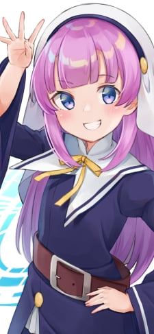 手を挙げて挨拶をするプニプニの佐藤ひな / 神様になった日のiPhone / スマホ壁紙