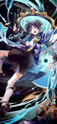 左手で魔法を詠唱するスカラマシュ / 放浪者 / 原神のiPhone / スマホ壁紙