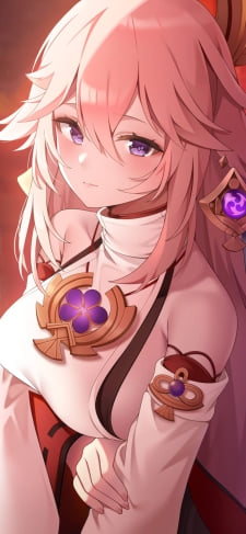 綺麗な八重神子 / 原神のiPhone / スマホ壁紙
