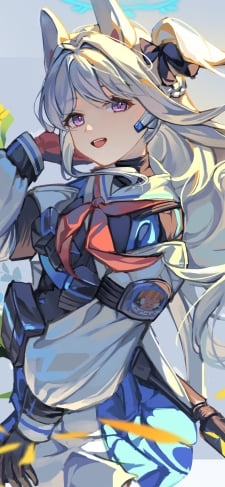 百合の花と月雪ミヤコ / ブルーアーカイブのiPhone / スマホ壁紙